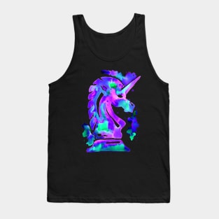 Chess Knight Unicorn Purple Tank Top